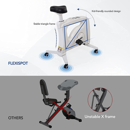 Bicicleta De Escritorio Hogar Ejercicio Cardio Casa Flexispo