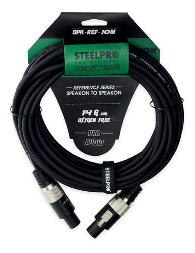Imagen 1 de 5 de Cable Audio Conector Speakon Reforzado 10m Steelpro