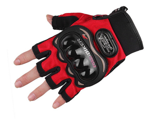 Guantes De Medio Dedo Para Seguridad En Moto.