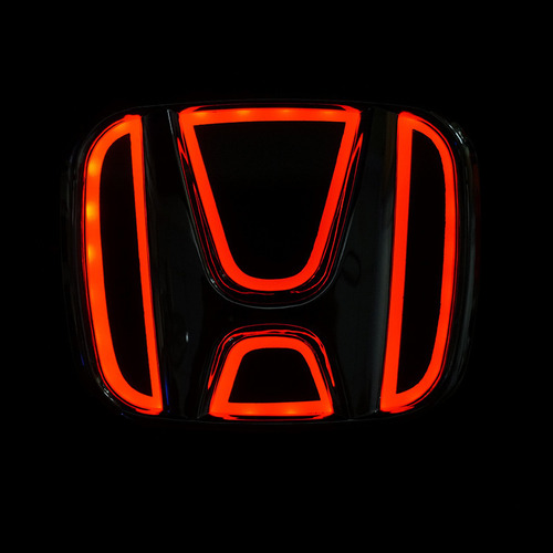 Emblema Led Aplicado A Honda 9x7.5cm,disponible En 3 Colores