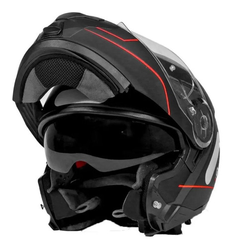 Capacete Articulado Robocob Gp Tech A118 Preto Fosco - 58