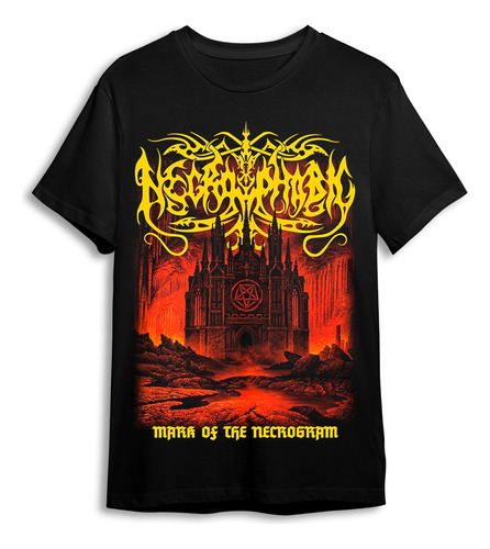 Polera Necrophobic - Mark Of The Necrogram - Holy Shirt