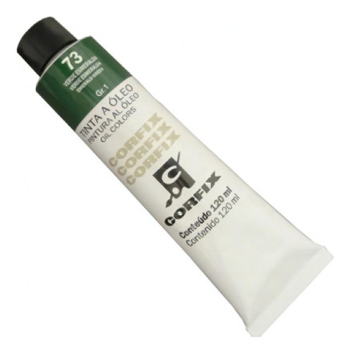 Corfix Tinta A Oleo 120ml Cor do óleo Verde Esmeralda 73