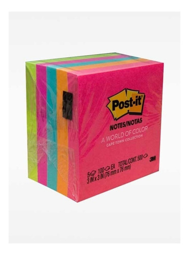 Notas Adhesivas Post It 654 76x76mm X500hs Fluo Cape Town