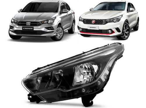 Optica Fiat Cronos 2020 2021 2022 Con Led Izquierda 1.8