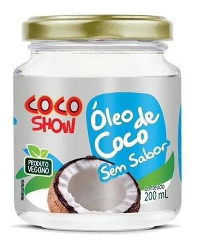 Kit 3 Óleo De Coco Sem Sabor 200ml Coco Show Copra Original