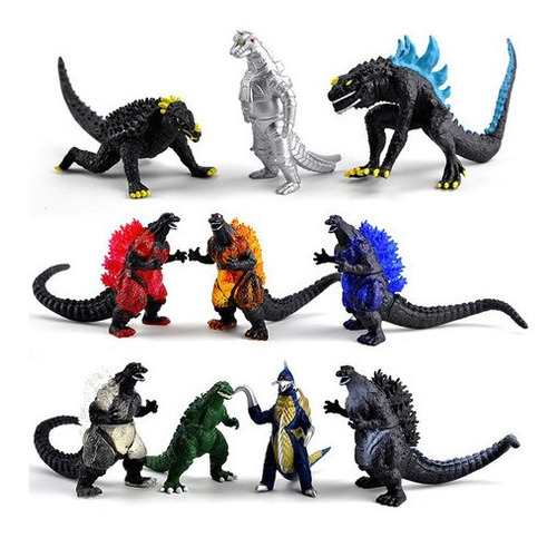 10 Juguetes Godzilla 2 Dinosaurios Rey Musgo