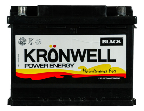 Bateria Kronwell 12x75 Alta 12v 75ah W5a24 Derecho