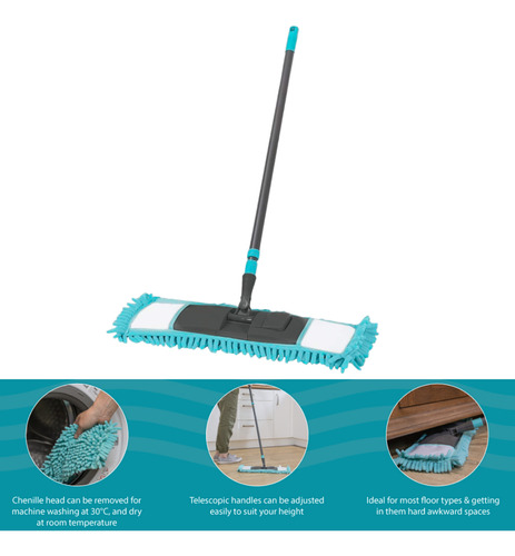 Trapero Microfibra Mango Extensible + 1 Repuesto