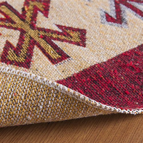 Tapete Kilim Antep 2,40 X 3,00 Des. 001/vermelho Cor Vermelho Desenho Do Tecido Geométrico