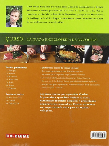 Curso De Cocina: Cordero, De Benoit Witz. Editorial Blume, Tapa Blanda En Español