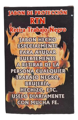 Jabón Esotérico Rtn, Retira Trabajos Negros + Regalo Sorpres
