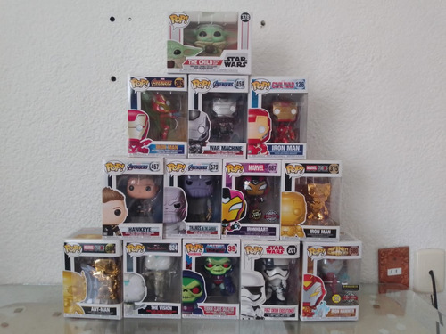 Funko Pop Iron Man Thanos Skeletor Grogu Vision Avengers (Usado)