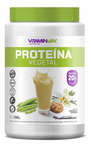 Vitamin Way Proteína Vegetal De Arvejas 390g Sabor Vainilla