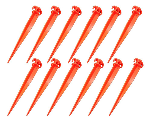16 12 Pcs Pegs A Las Parchas De Jardín Durables Y Strables P