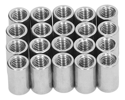 Tuerca De Conexión, 20 Piezas, Varilla Redonda De Acero Inox