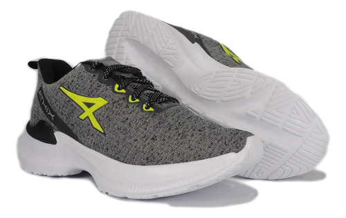 Imagen 5 de 8 de Zapatilla Athix Hombre Paralles (gris/verde)