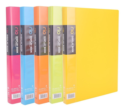 Carpeta Deli Con Folios Vivid Colors A4 40 Hojas Febo