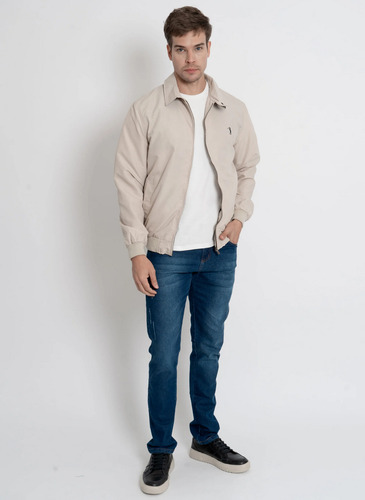 Jaqueta Aleatory Com Forro Fleece Bege