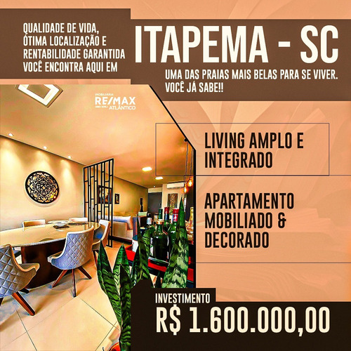 Apartamento Finamente Mobiliado À Venda Em Meia Praia - Itapema - Sc