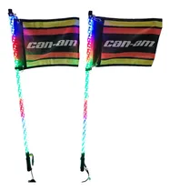 Comprar Antenas Led Rgb Gemelas Bluetooth 120 Cm Banderas Can Am Ama