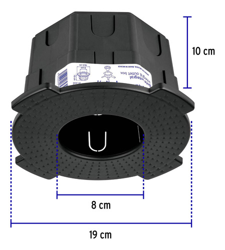 Bote Integral 10 Cm Aro Interno 8 Cm Volteck 48374