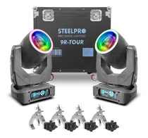 Comprar Case 2 Cabezas Moviles Beam 9r Arcoiris\u002Fagua  C\u002Faro Steelpro