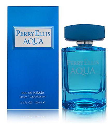 Perry Ellis Aqua Eau De Toilette Spray For Men, 3.4 0l46y