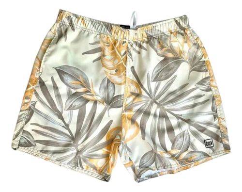 Short Praia Floral King&joe Bermudas Verão Academia Corrida