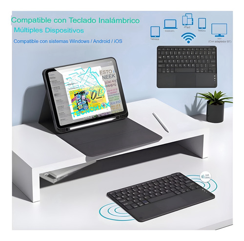 Funda Carcasa iPad Pro 11 M4 + Teclado Español Y Touchpad