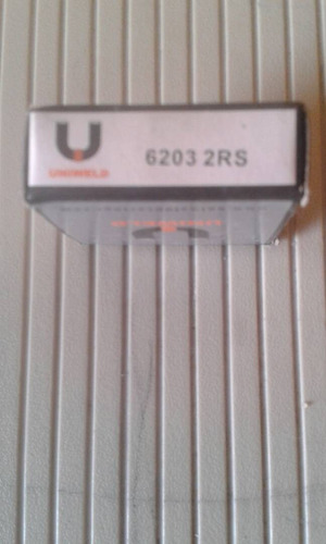 Rodamiento / Rolinera 6203 2rs Marca Uniweld 17x40x12