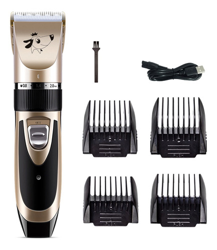 Kit Clipper Cabelo Pet Elétrico Baixo Ruído Dog Cat Trimme