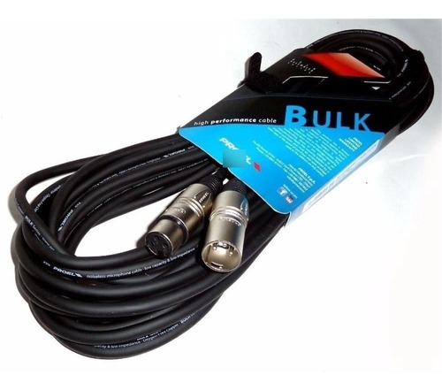 Cable Para Microfono Xlr-xlr De 6 Mts Bulk250lu6 Proel
