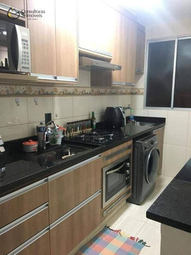 Apartamento Com 3 Dormitórios À Venda, 64 M² Por R$ 350.000,00 - Residencial Spazio Poeme - Paulínia/sp - Ap0453