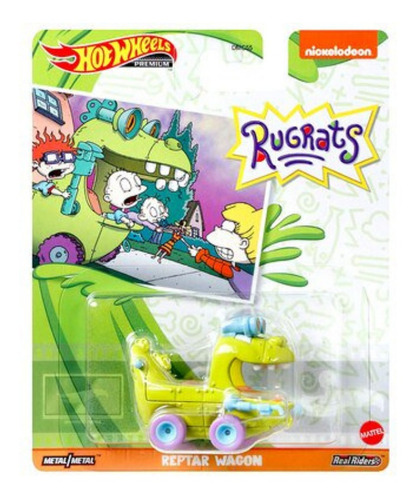 Reptar Rugrats Hotwheels Premium Ruedas De Goma 1:64 