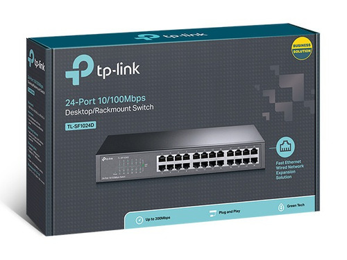 Imagem 1 de 5 de Tp-link Hub Switch 24p Tl-sf1024d 10/100 Rackmount