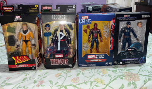 Marvel Legends, Sabretooth, Thor, Iron Spider,captainamerica