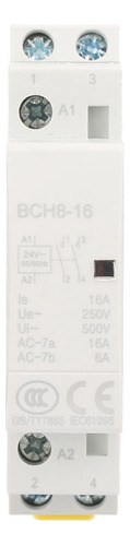 Contactor Doméstico 2p 16a 24v 1no 1nc 50/60 Hz Din Rail Ac