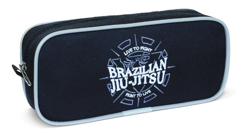 Estojo Ls Ee2053 Bordado Brazilian Jiu-jitsu Cor Preto