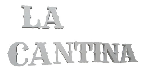 Imagen 3 de 10 de Letra Corporea 50 Cm Tunombre Carteles Polifan Polyfan