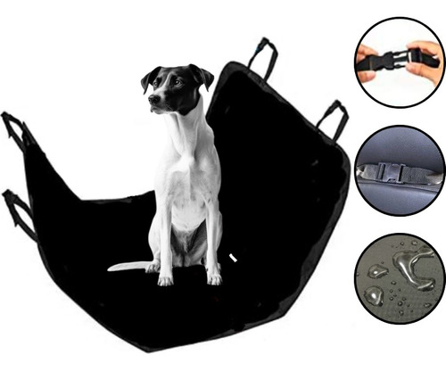 Funda Cubre Asiento Trasero Para Mascotas Perros - Premium!