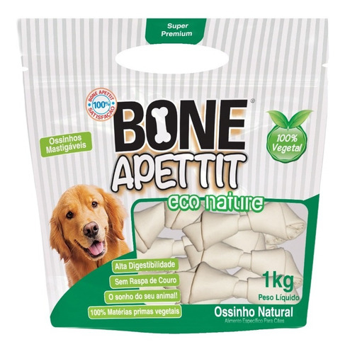 Osso Petisco Para Cães No Eco Nature Bone Apettit 1kg