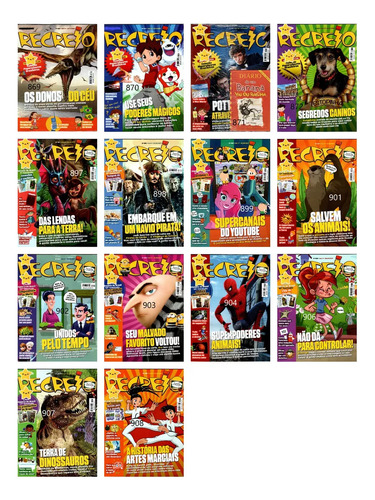Revistas Recreio - Kit Com 3 Revistas Com Brindes
