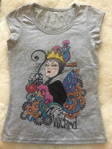 Polera Disney Original Bruja Blanca Nieves Tall S Snow White