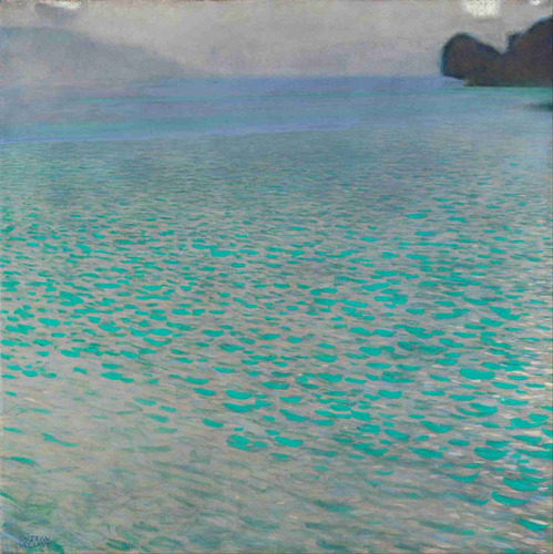 Lienzo Tela Canvas Arte Gustav Klimt Attersee Mar 90x90