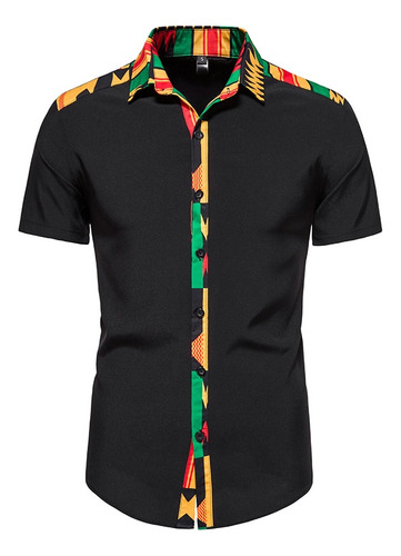 Camisa Con Estampado Africano Para Hombre, Ropa Vintage, Ven