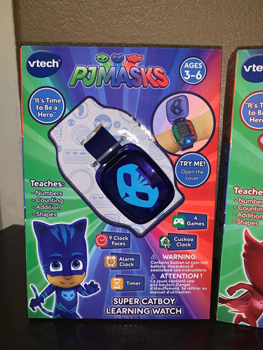 Reloj Pj Mask Súper Carboy, Súper Gekko Vtech Para Niño