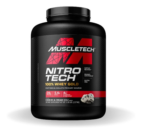 Muscletech Nitrotech 100% Whey Gold De 2.28kg Cookies And Cr