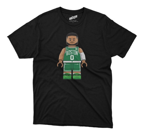 Remera Nba Jayson Tatum Boston Celtics Lego Algodon Negra