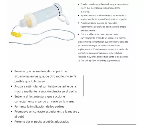 Sistema de Suplementación para Lactancia, Relactador SNS Medela Sistema de  Suplementación para Lactancia, Relactador, SNS, Alimentación Especial